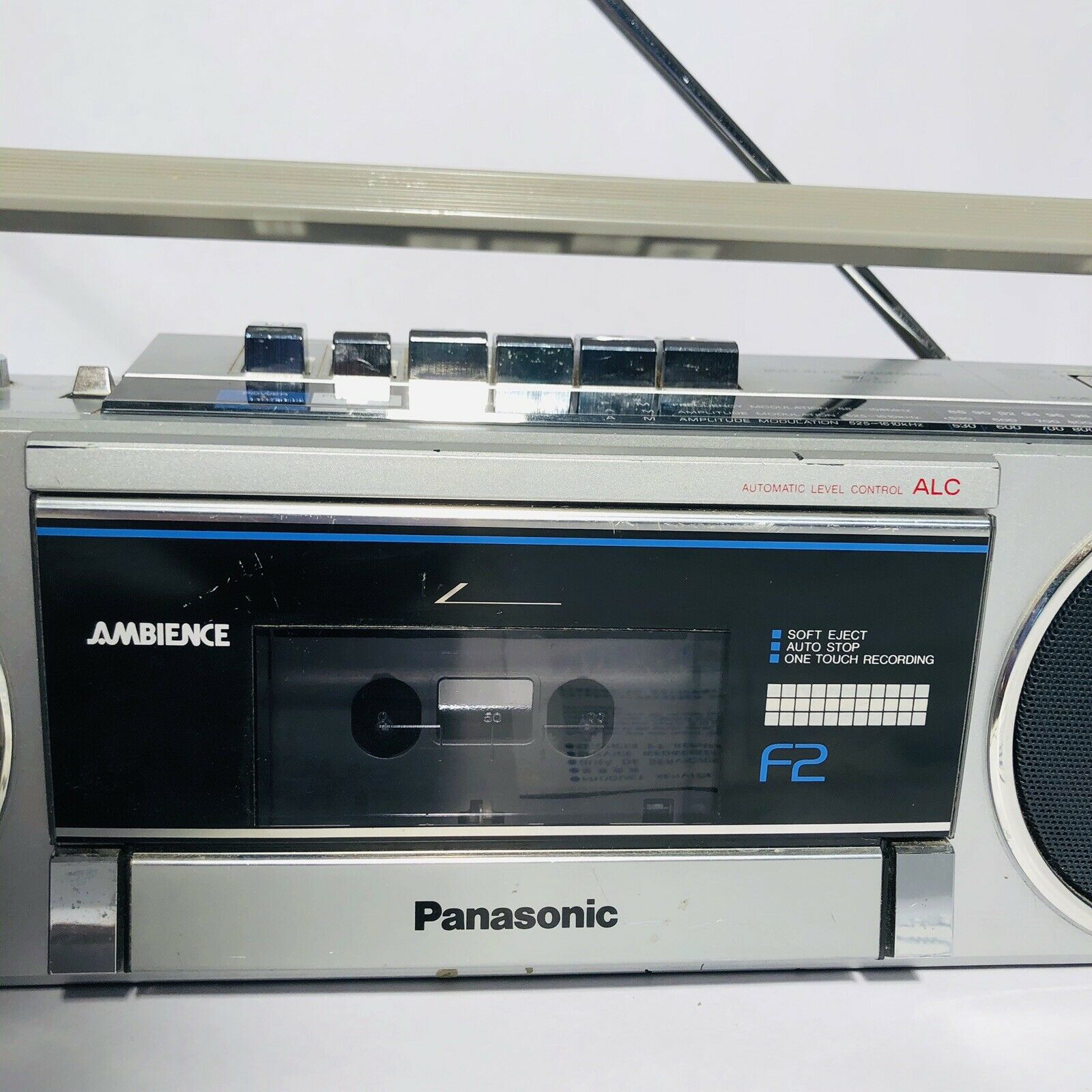Vintage Panasonic Ambience Am Fm Radio Cassette Player Rx F2 With Manual